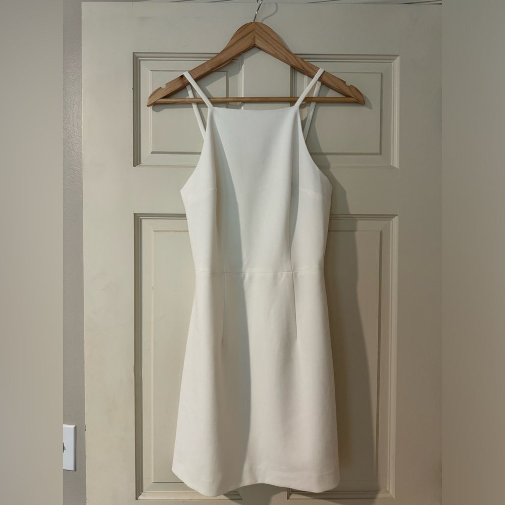 Whisper French Connection Square Neck White Mini Dress US 0 NWOT Nordstrom